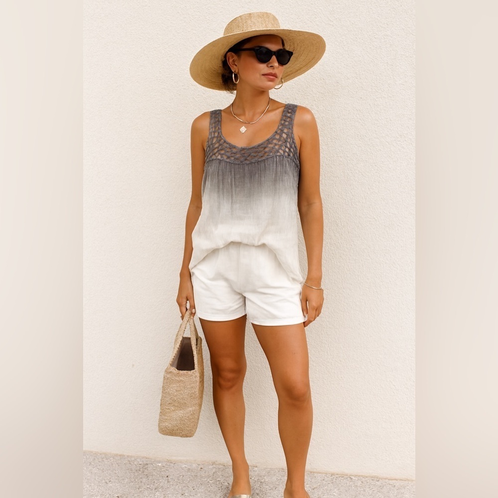 Ombre Crochet Tank Top